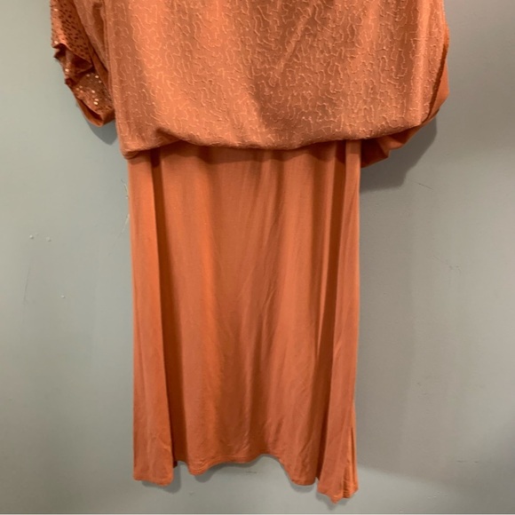 Soft Surroundings Aragon Resplendent Dress Sequins High Low Hem Womens L Large - Picture 5 of 8